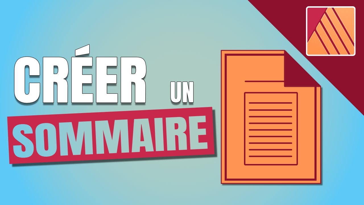 Comment Créer une Table Des Matières ?