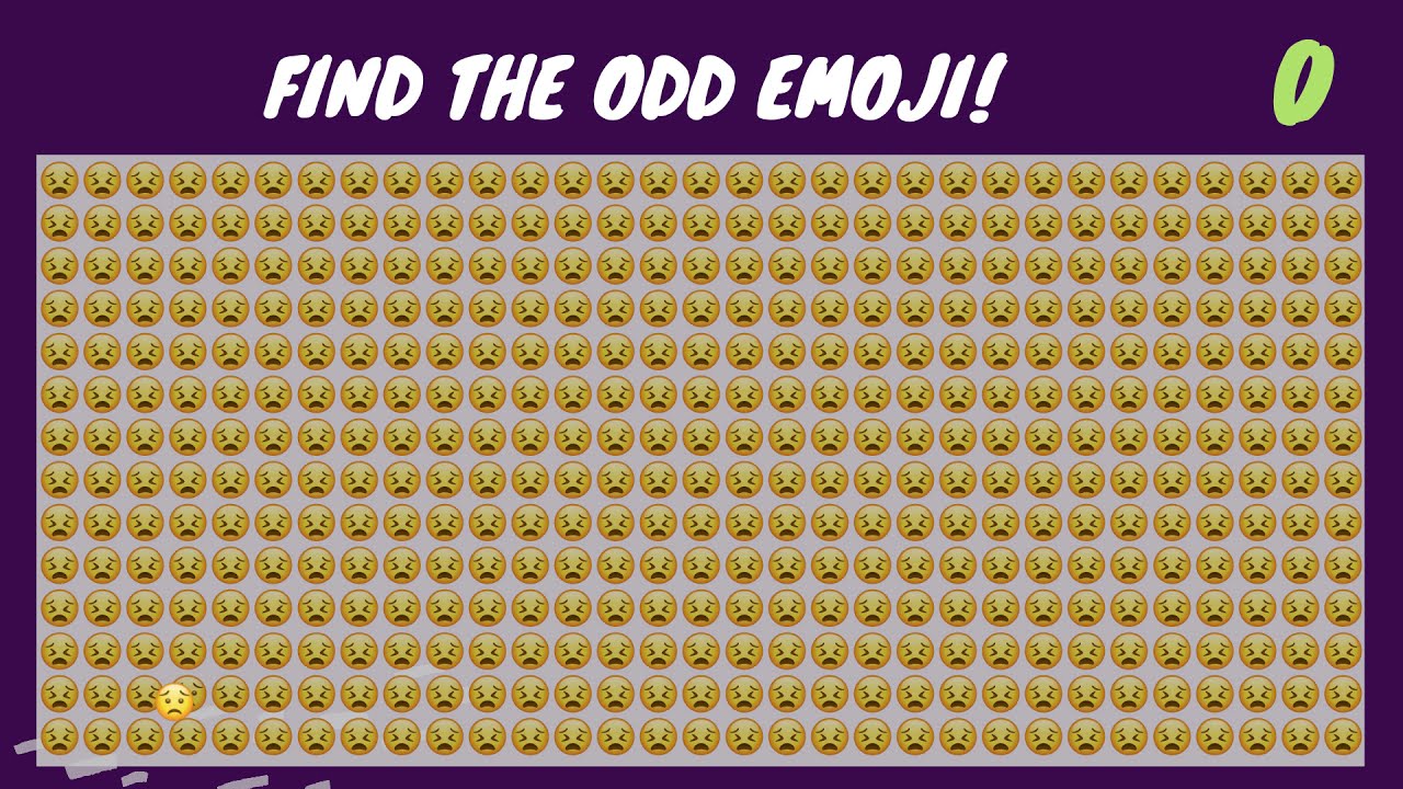 FIND THE ODD EMOJI #12 INSANE EDITION