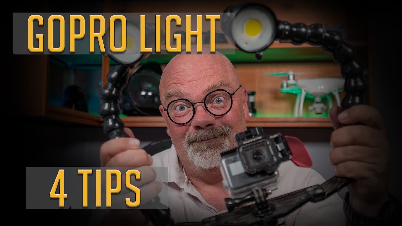 GOPRO Underwater LIGHT , 4 tips .