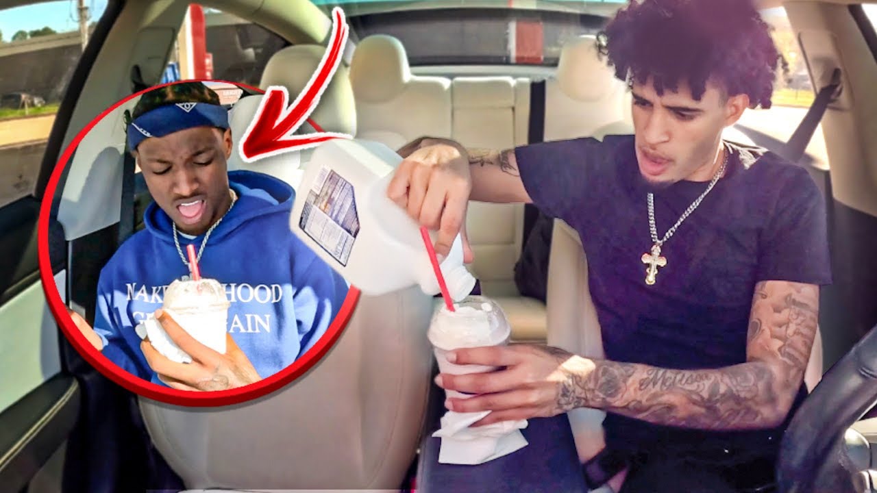 Pouring A Whole Jug Of Spoiled Milk In Loaded Milkshake..