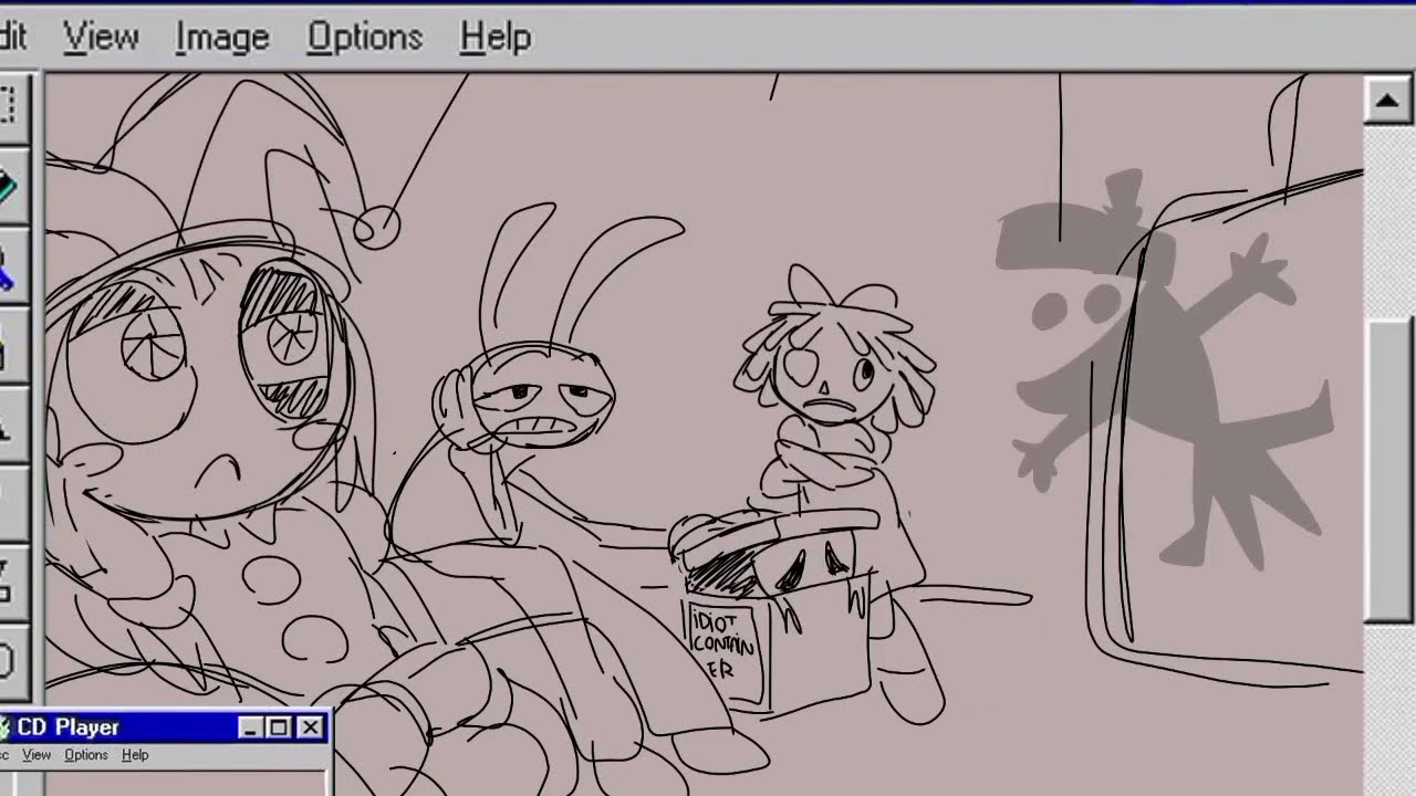 Artist Block Rough animation WIP The Amazing Digital circus 