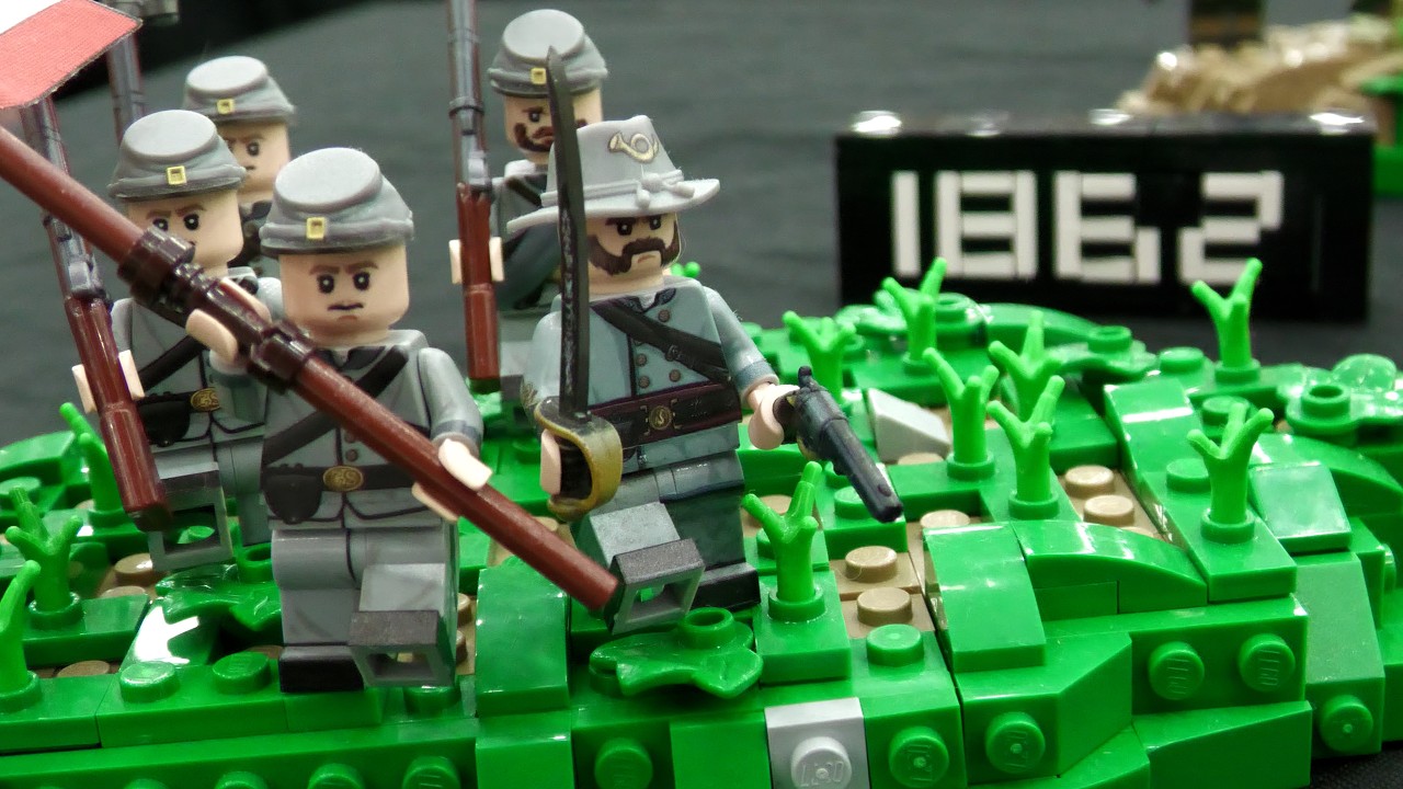 US Civil War Battle Timeline in LEGO