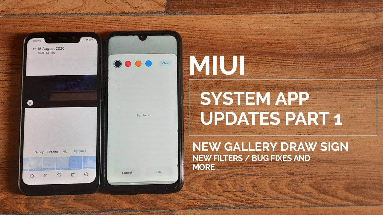 Miui 11 system app updates part 1 / New gallery draw sign option / security app miui 12 ui / hindi