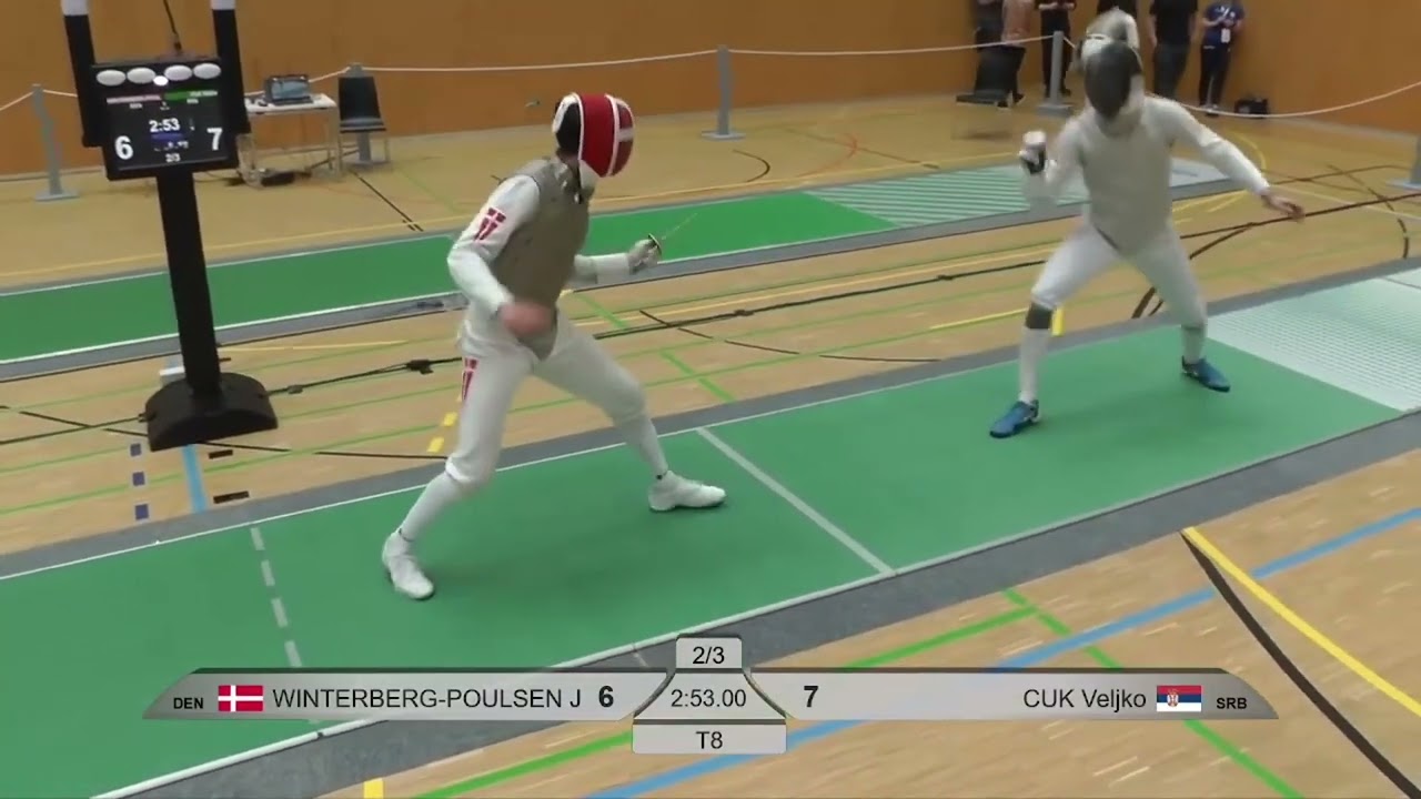 European Olympic Qualifier 2024 SMF - L8 - Jonas Winterberg-Poulsen DEN v Veljko Cuk SRB