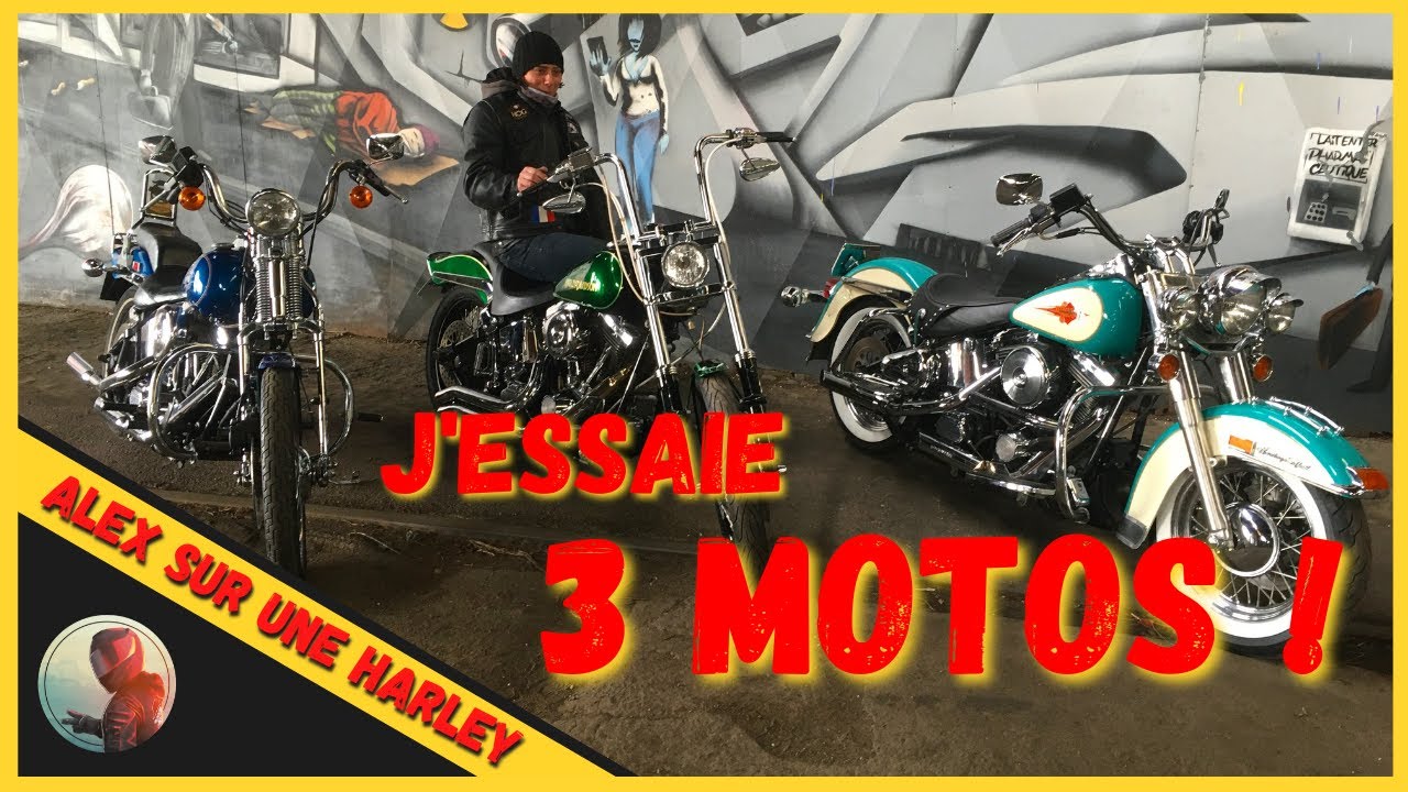 J'essaie les 3 motos d'un abonn&eacute; ! Softail Springer Custom Heritage 1990  1991 - Motovlog