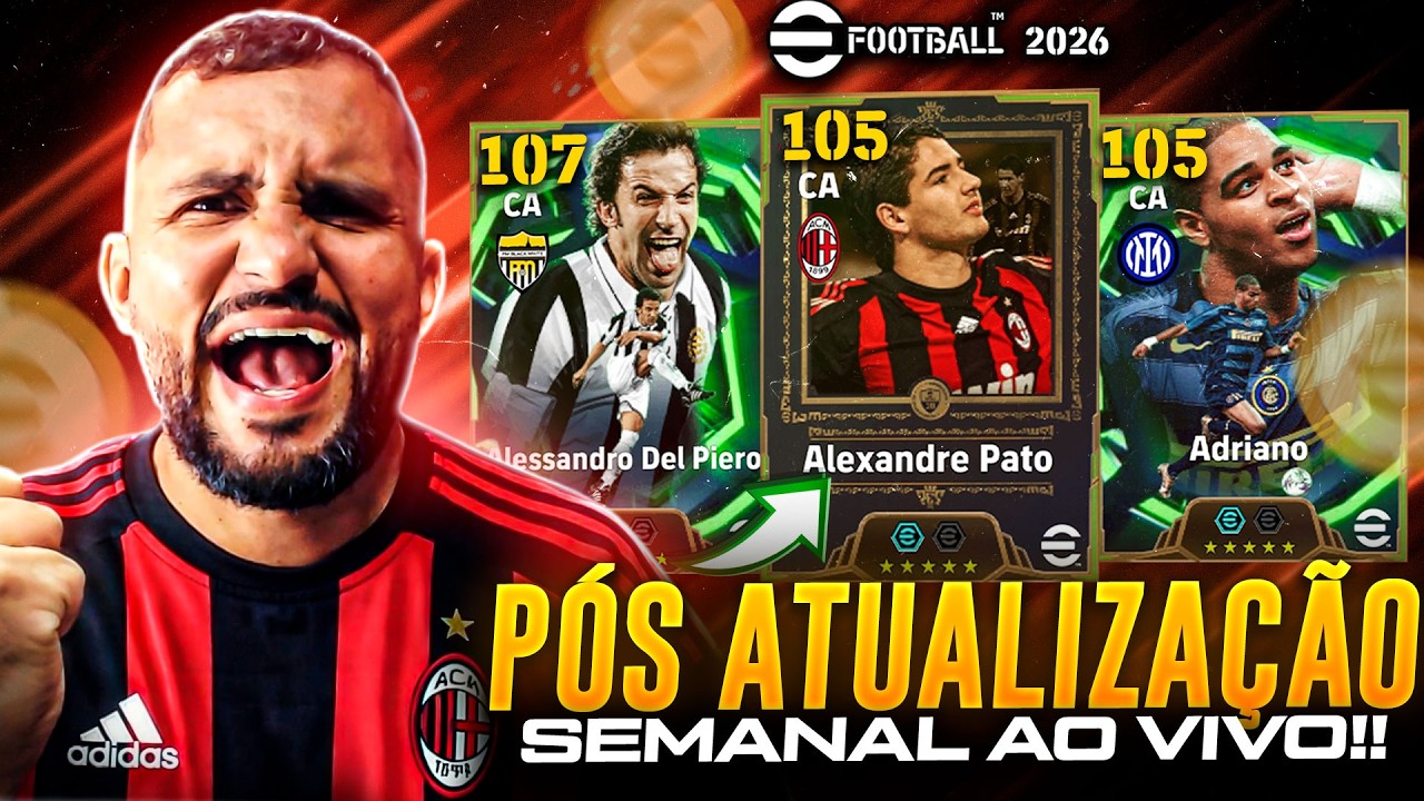 🚨 PÓS ATUALIZAÇÃO SEMANAL AO VIVO | PACK OPENING EM BUSCA DO ALEXANDRE PATO + JOGATINA | EFOOTBALL
