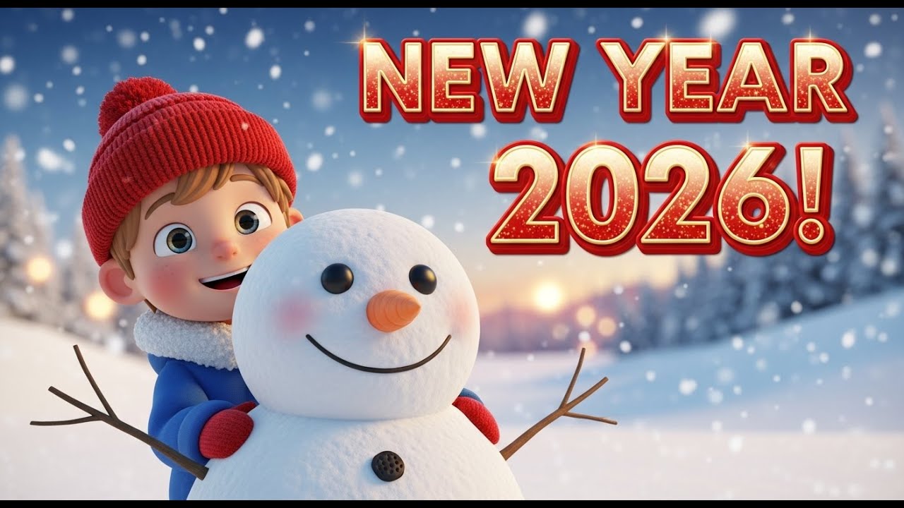 New Year 2026 Song | Hide Seek Snow Dance | Kids Winter Nursery Rhymes