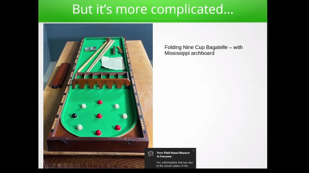 The Game of Bagatelle - An Evolution
