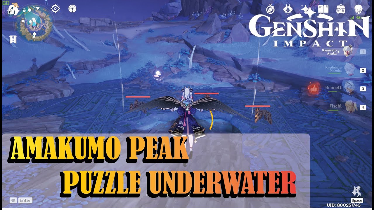 Amakumo Peak puzzle Underwater - Genshin Impact