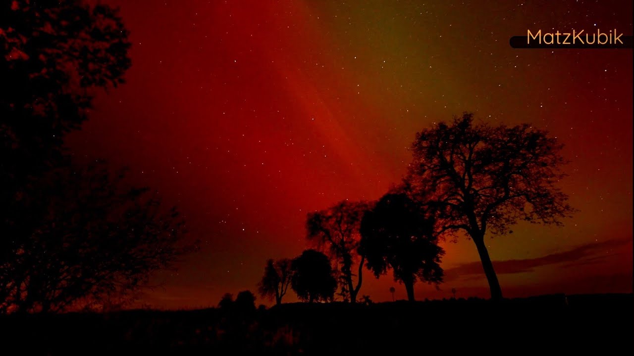 Polarlichter über Brandenburg * northern lights * Nordlichter * aurora borealis 