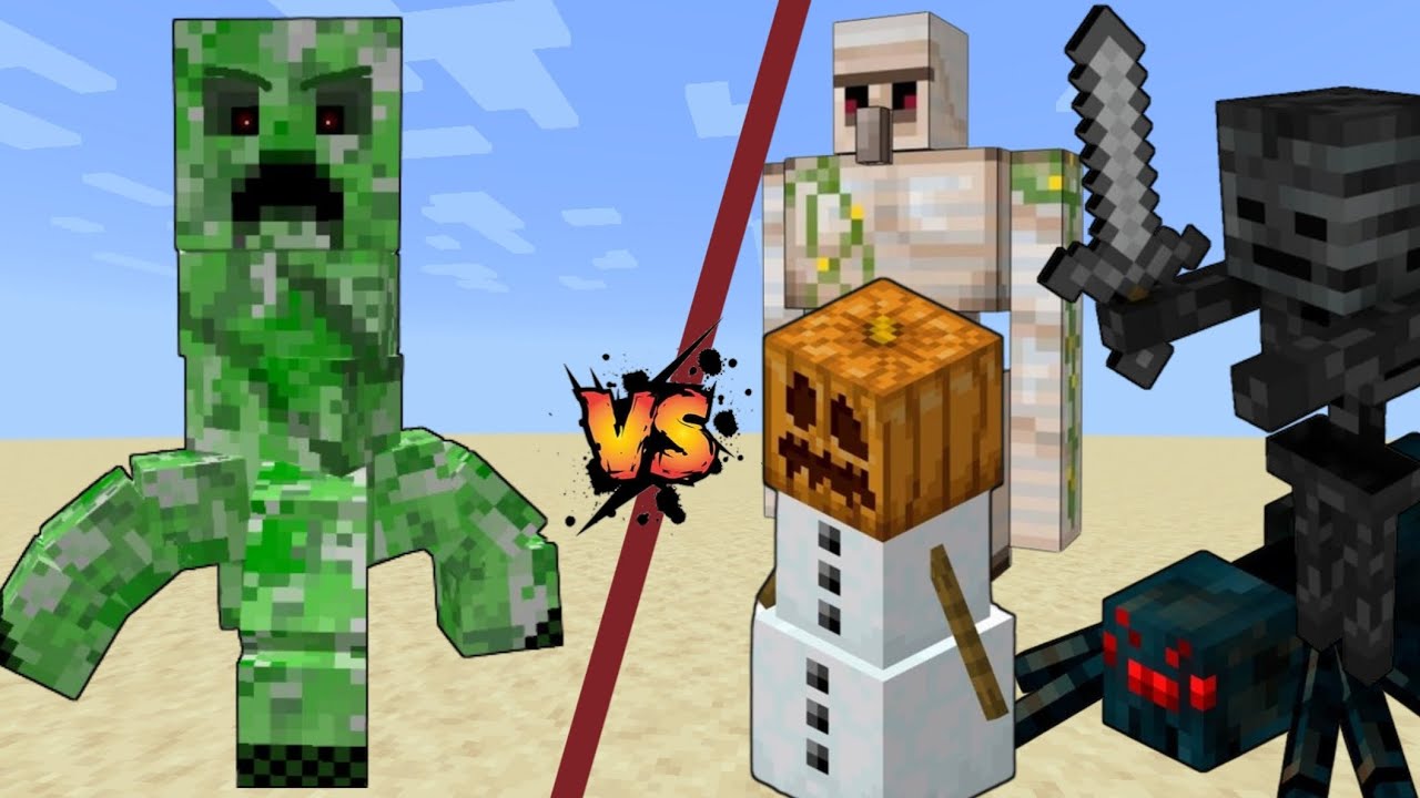 TITAN CREEPER vs RANDOM TITANS  in MINECRAFT