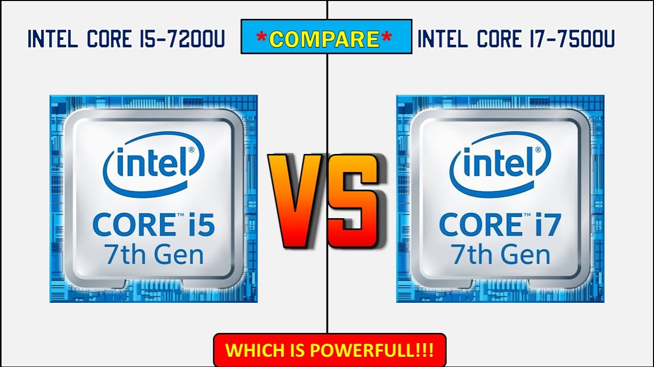 Intel Core i5-7200U vs Intel Core i7-7500U | Benchmark Test...