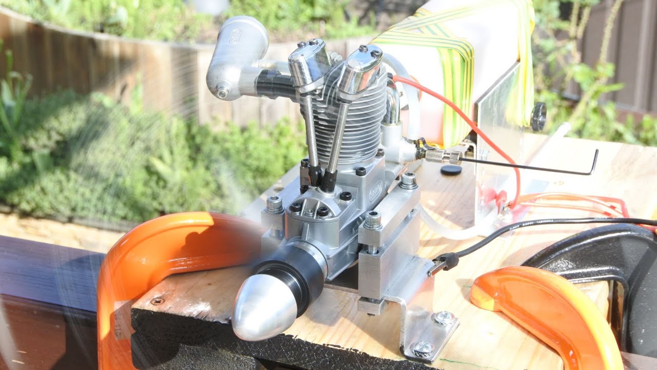 Saito FA 100 test run after cleaning