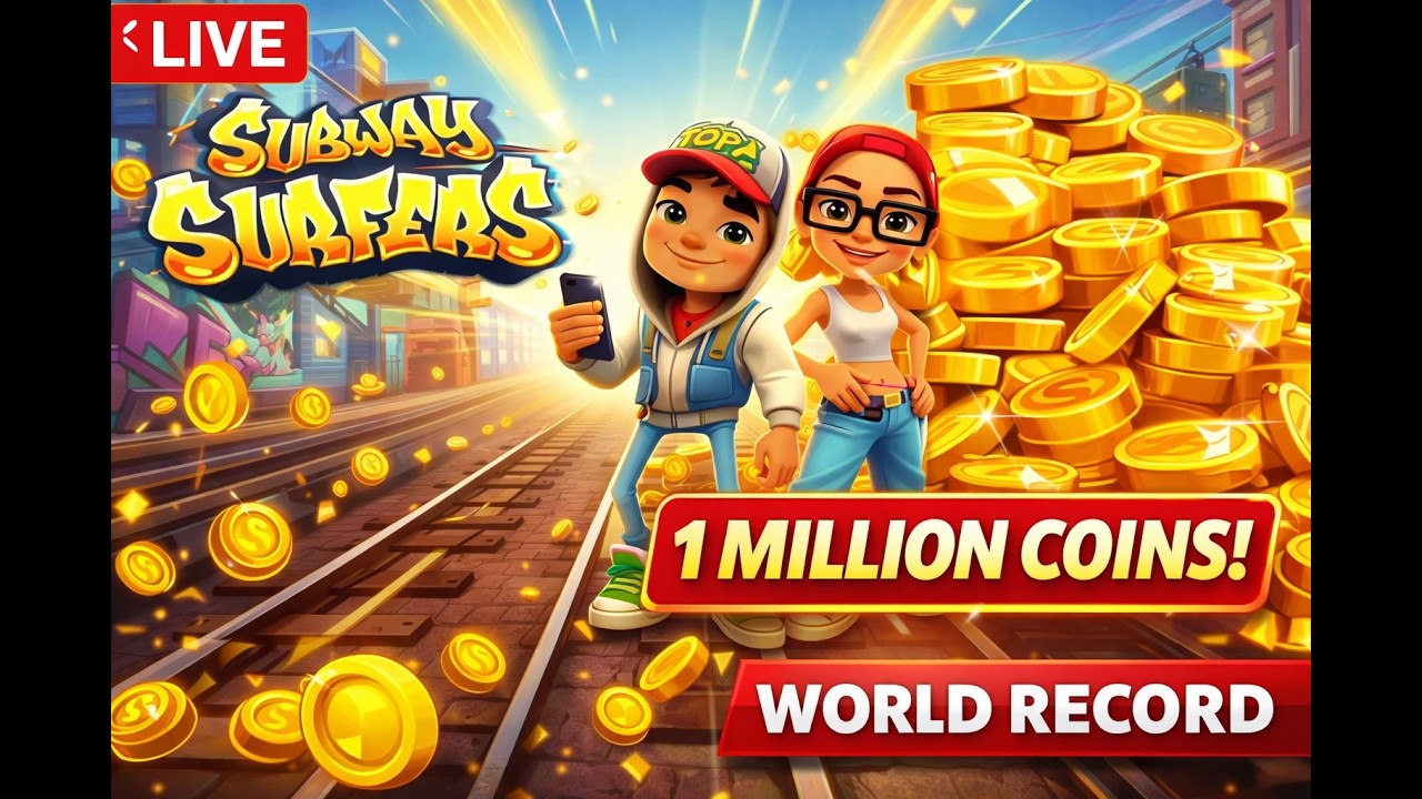 🔴 LIVE Subway Surfers 999999 Coins Run