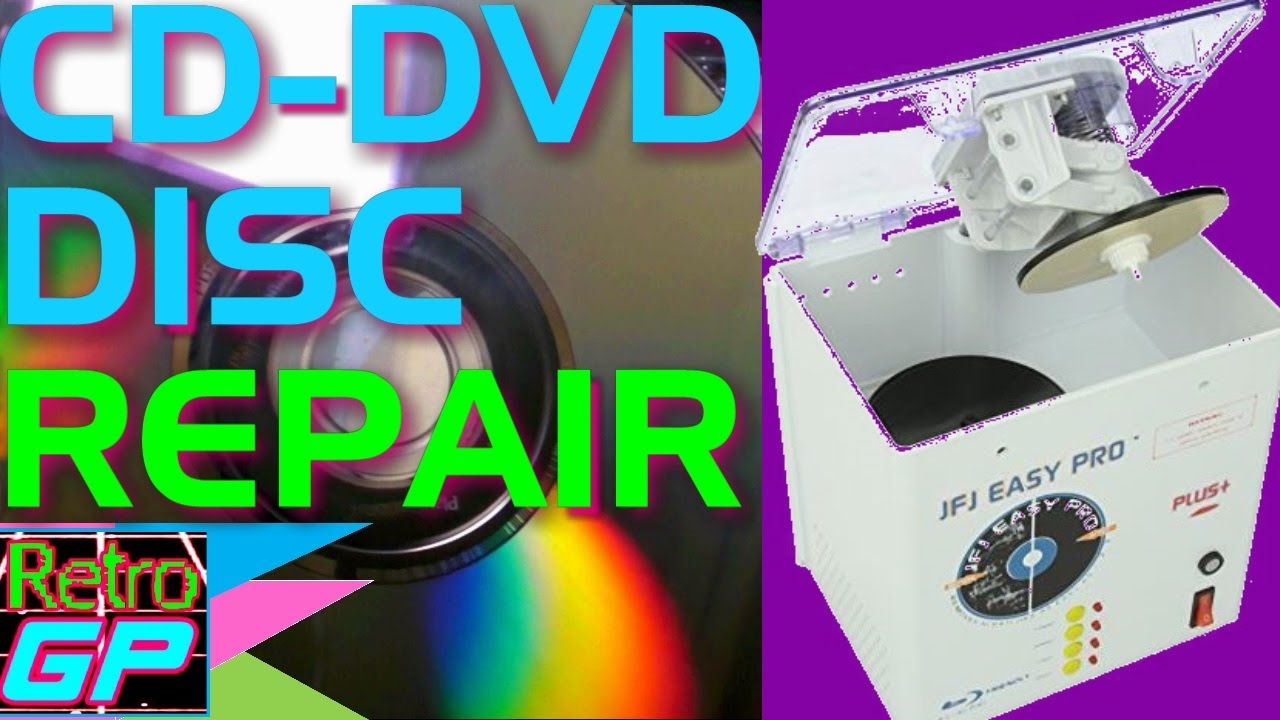 CD DVD Disc Repair with the JFJ EASY PRO - Review and Demo - Retro GP