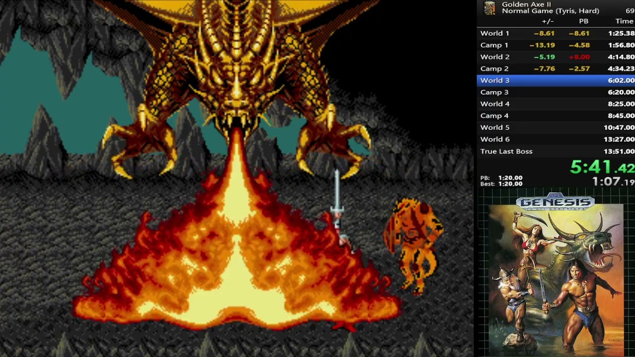 Golden Axe 2 WR (Tyris - Magic glitch - Hard - 13:35)