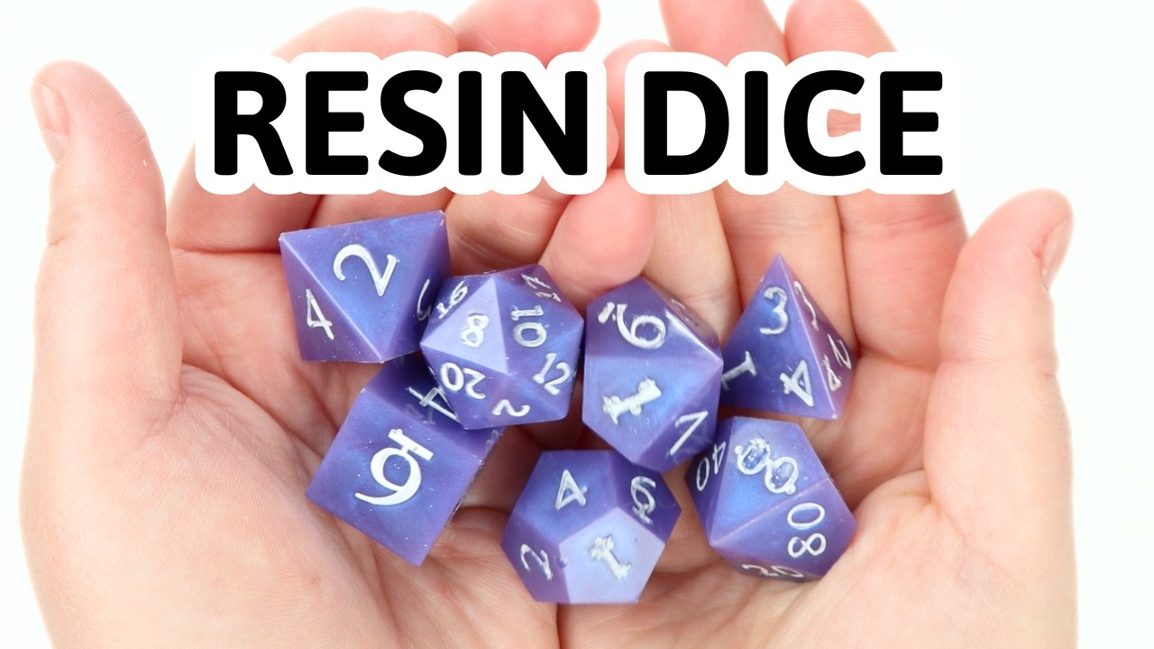 Making Resin Dice for the First Time | Beginner DnD Dice Tutorial