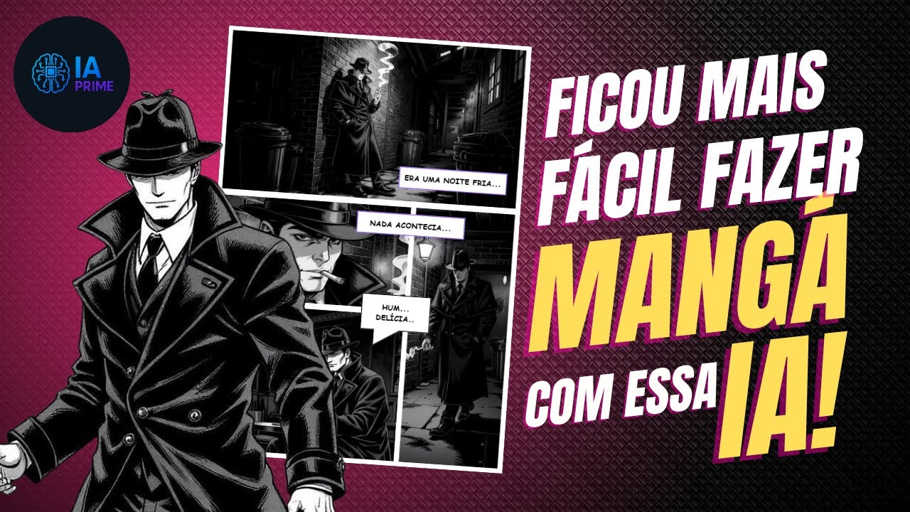 Nunca foi TÃO FÁCIL fazer MANGÁ com IA (GRÁTIS e Consistente!) 