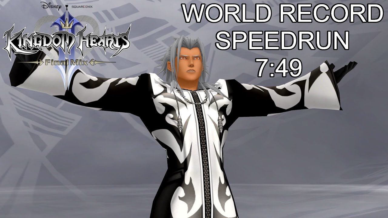 KH II FM [Critical Mode] Final Xemnas [WR] Speedrun 7:49 [WORLD RECORD]