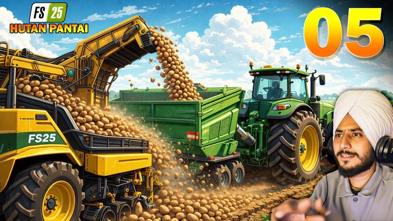 FS25 Potato Harvest 🔥 Realistic Farming Simulator 25 Gameplay 04