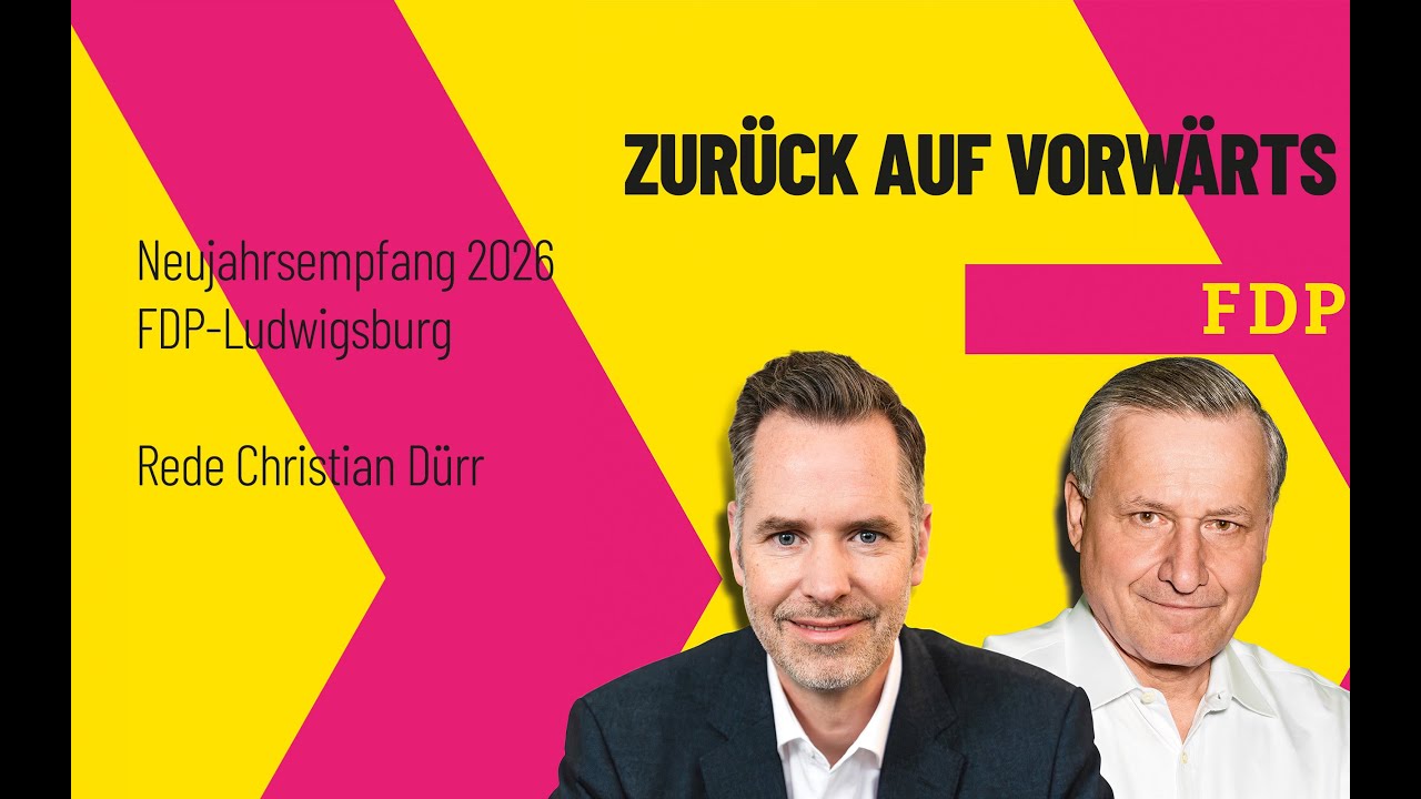 Neujahrsempfang FDP Ludwigsburg mit Christian Dürr & Hans-Ulrich Rülke: Rede Christian Dürr
