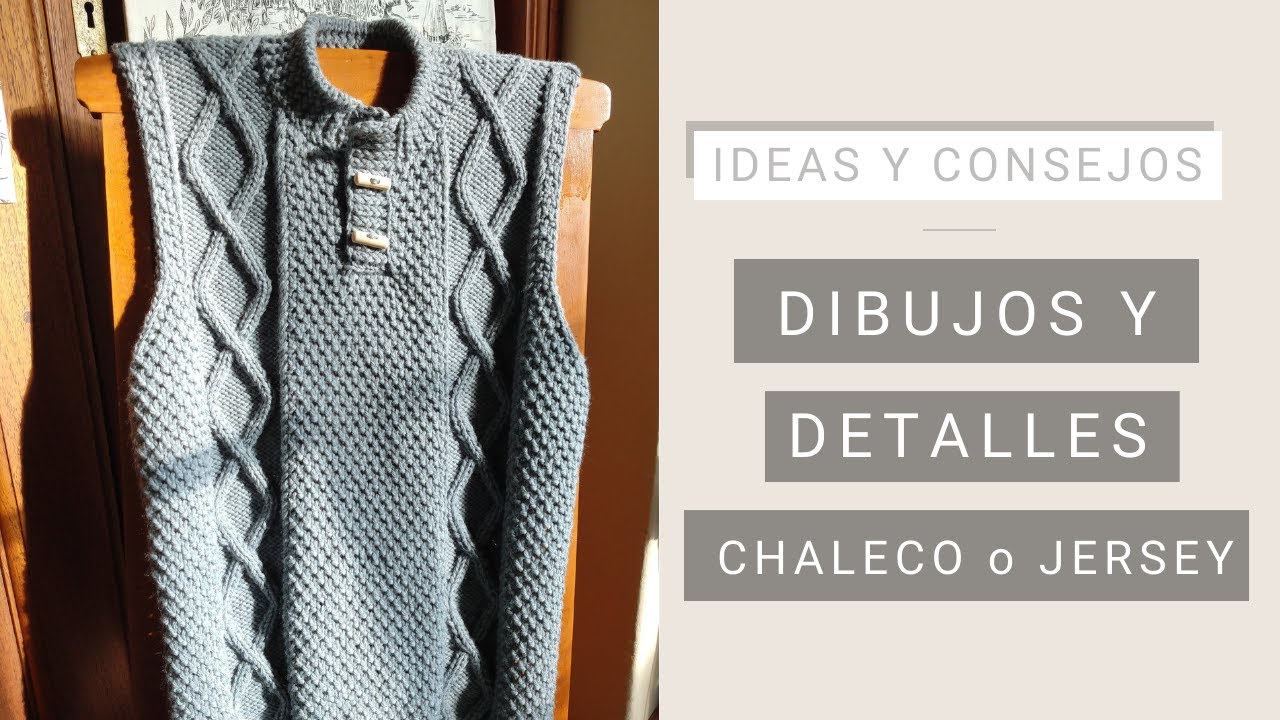 Idea para tejer un sweater con dibujos y detalles 💡 Ideas de Lucila