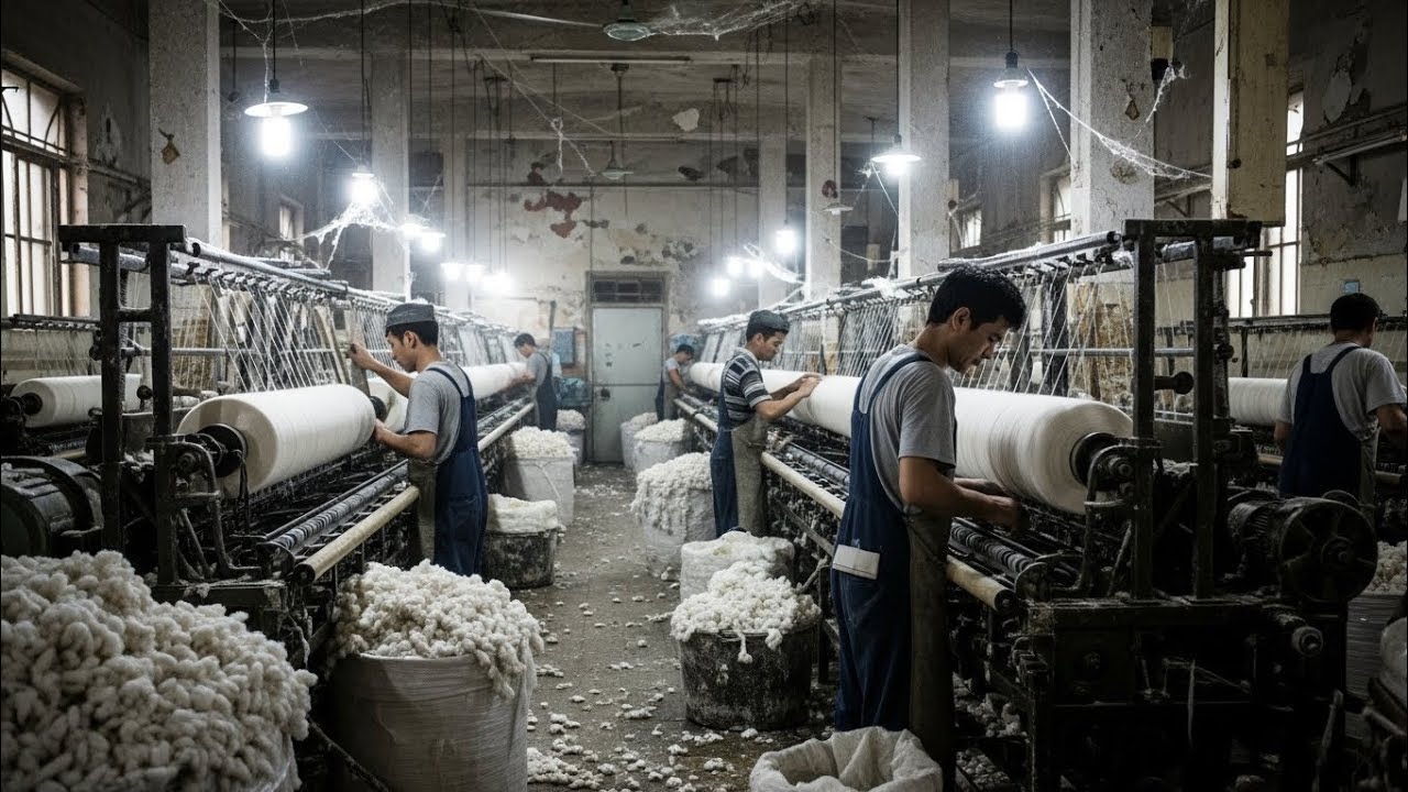 Clothes Scrap Turned in Black Yarn - Dark Reality of Hidden Recycling Factories