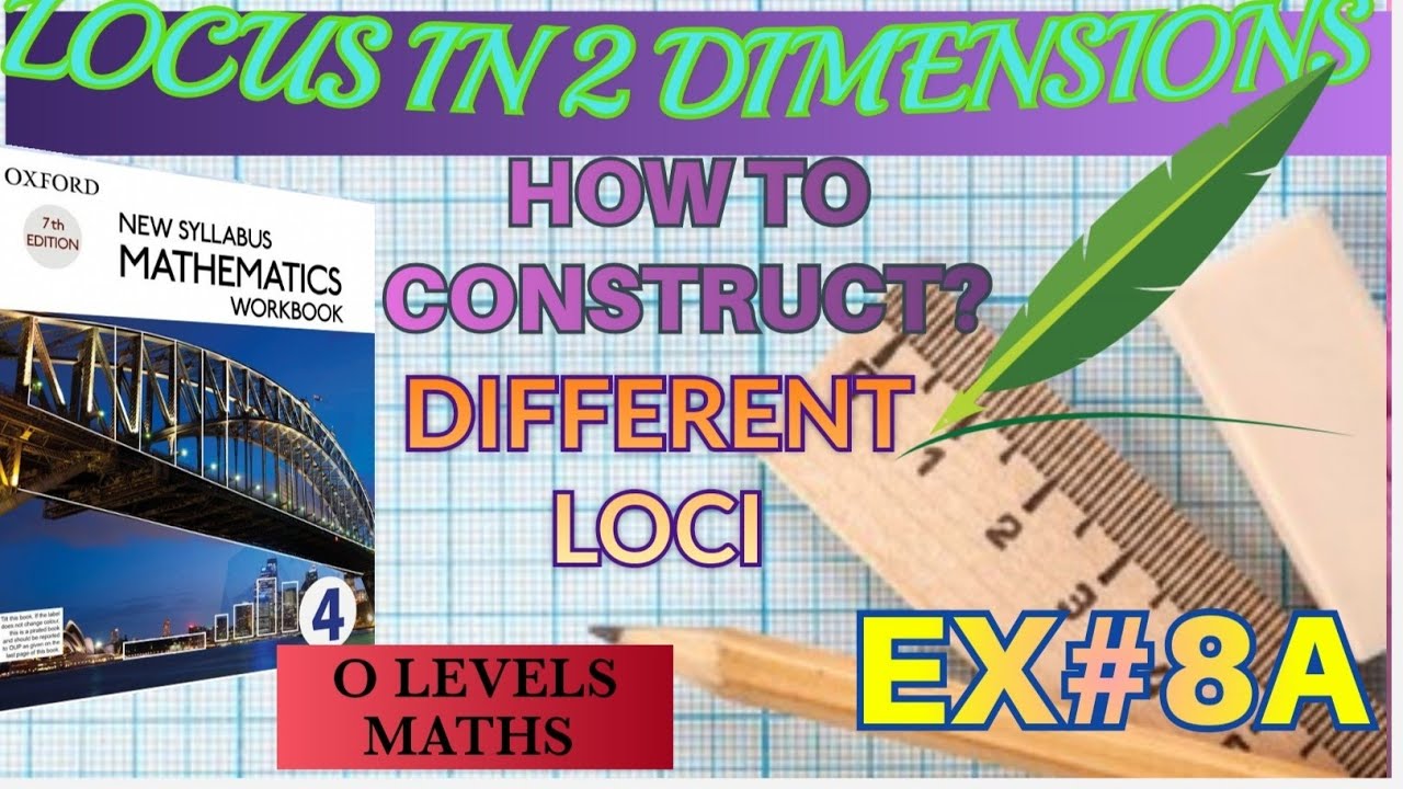 Locus|Locus and construction|Locus in 2 dimensions| Construction of loci|NSM D4(7 TH ED)| EX