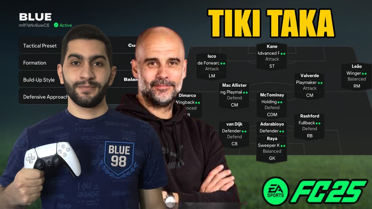 EA FC 25 - BEST 4141 TIKI TAKA TACTICS TO DOMINATE THE GAME