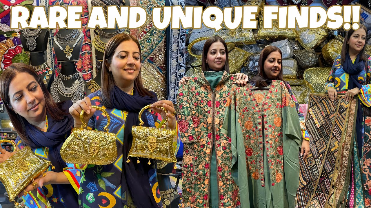 Unique Finds | Designer Clutches|Beautiful Jamu Kashmir Gowns|Kashmiri Embroidered Capes|Home Decor💕