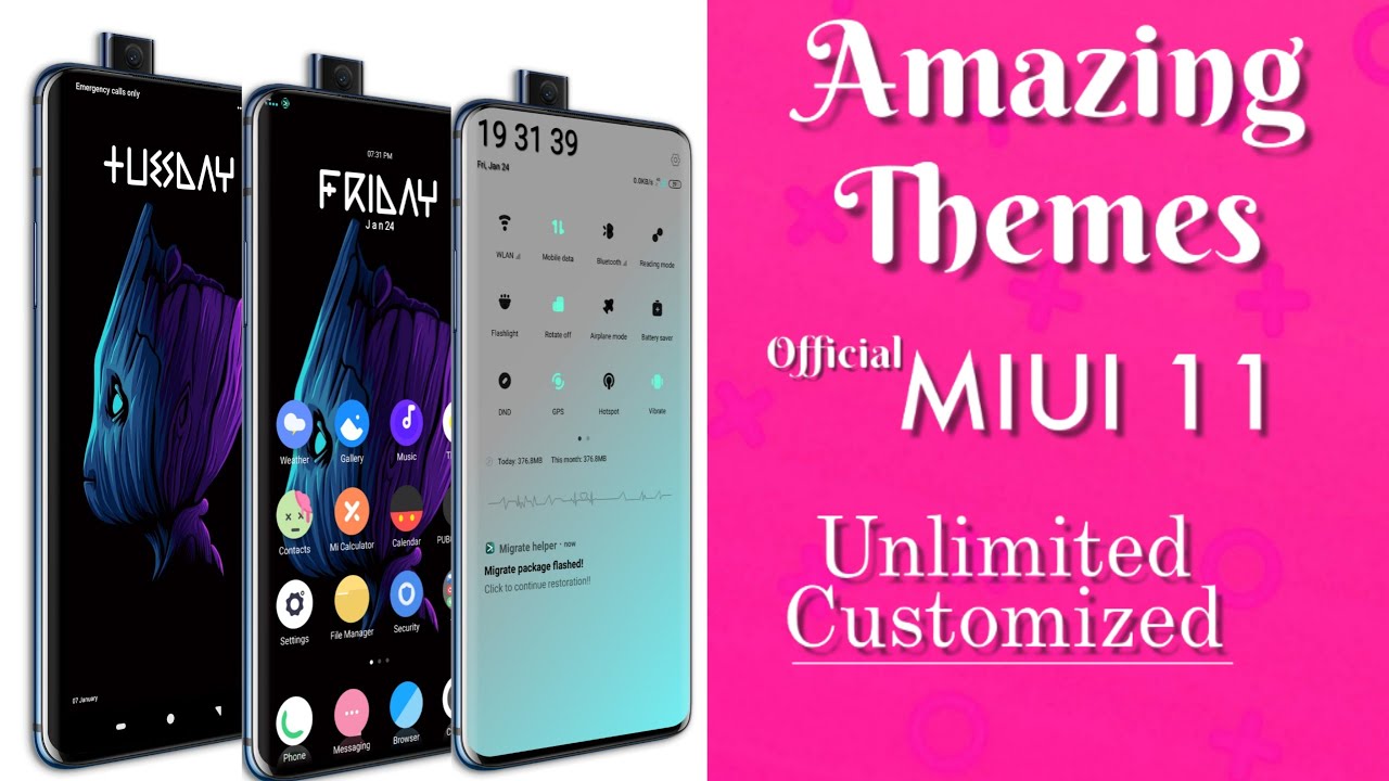 🔥 Ultimate Customized MIUI 11 themes for All Redmi Devices | Amazing Top 2 MIUI 11 Official Themes