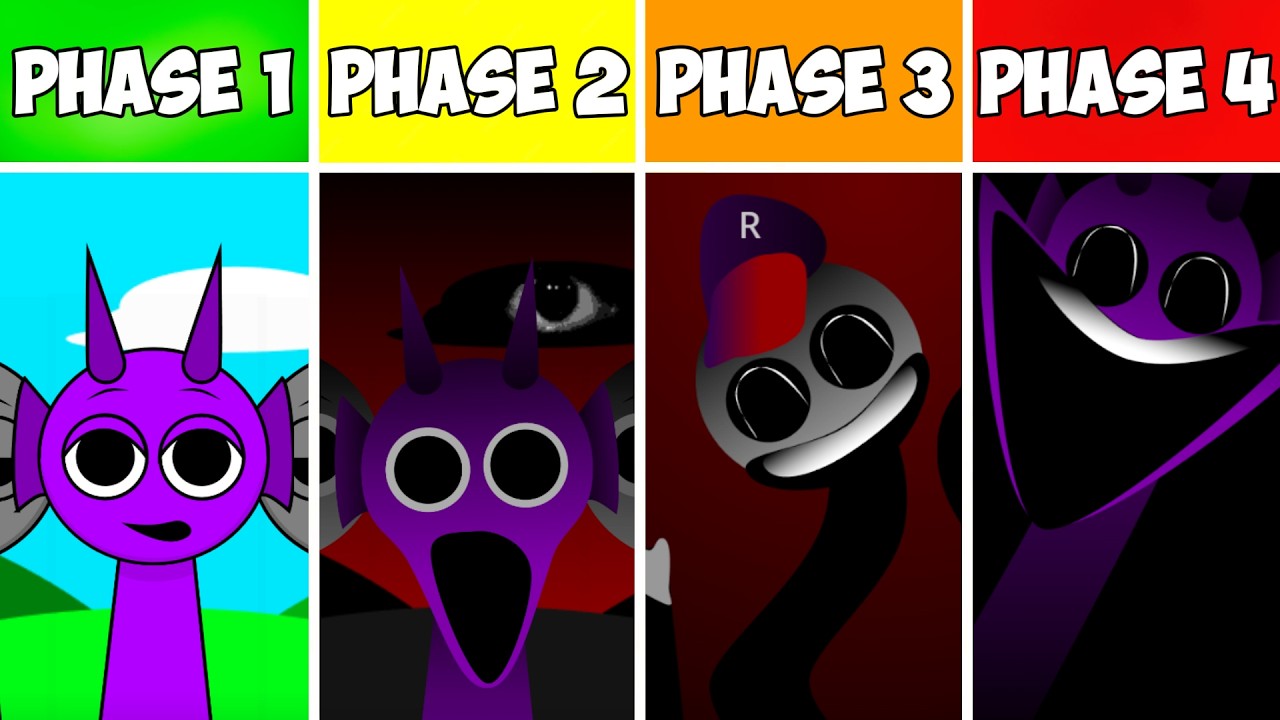 Incredibox Sprunki: Retake Phase 1 VS Phase 2 VS Phase 3 VS Phase 4
