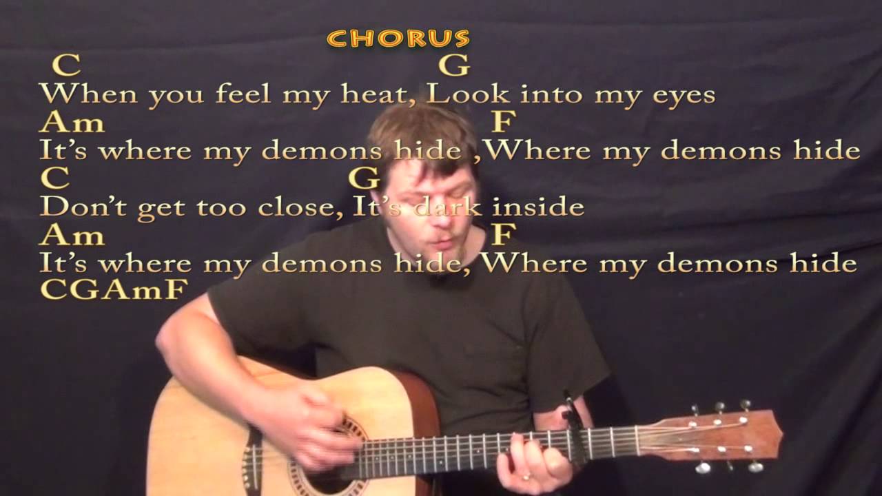 Demons (Imagine Dragons) Strum Guitar Cover Lesson with Chords/Lyrics