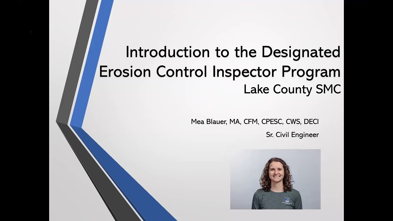 2026 Designated Erosion Control Inspector 101 Webinar
