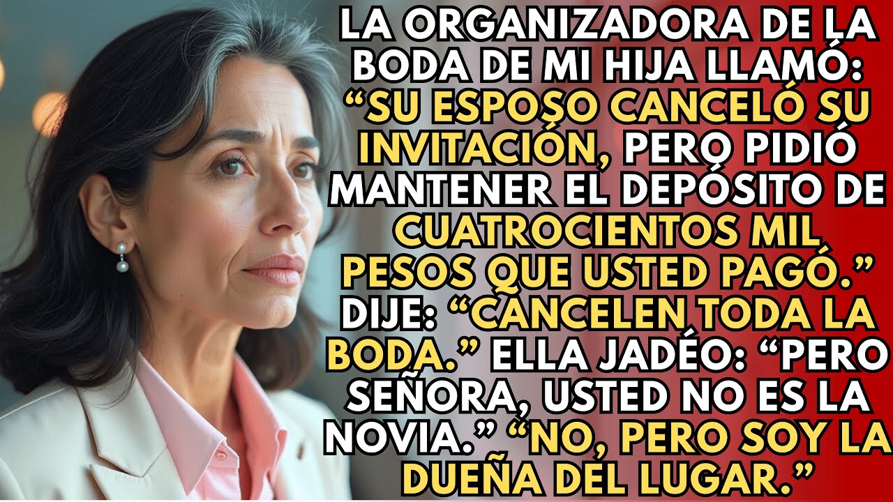 Mi esposo canceló mi invitación a la boda de nuestra hija... no sabía que soy la dueña de la cadena
