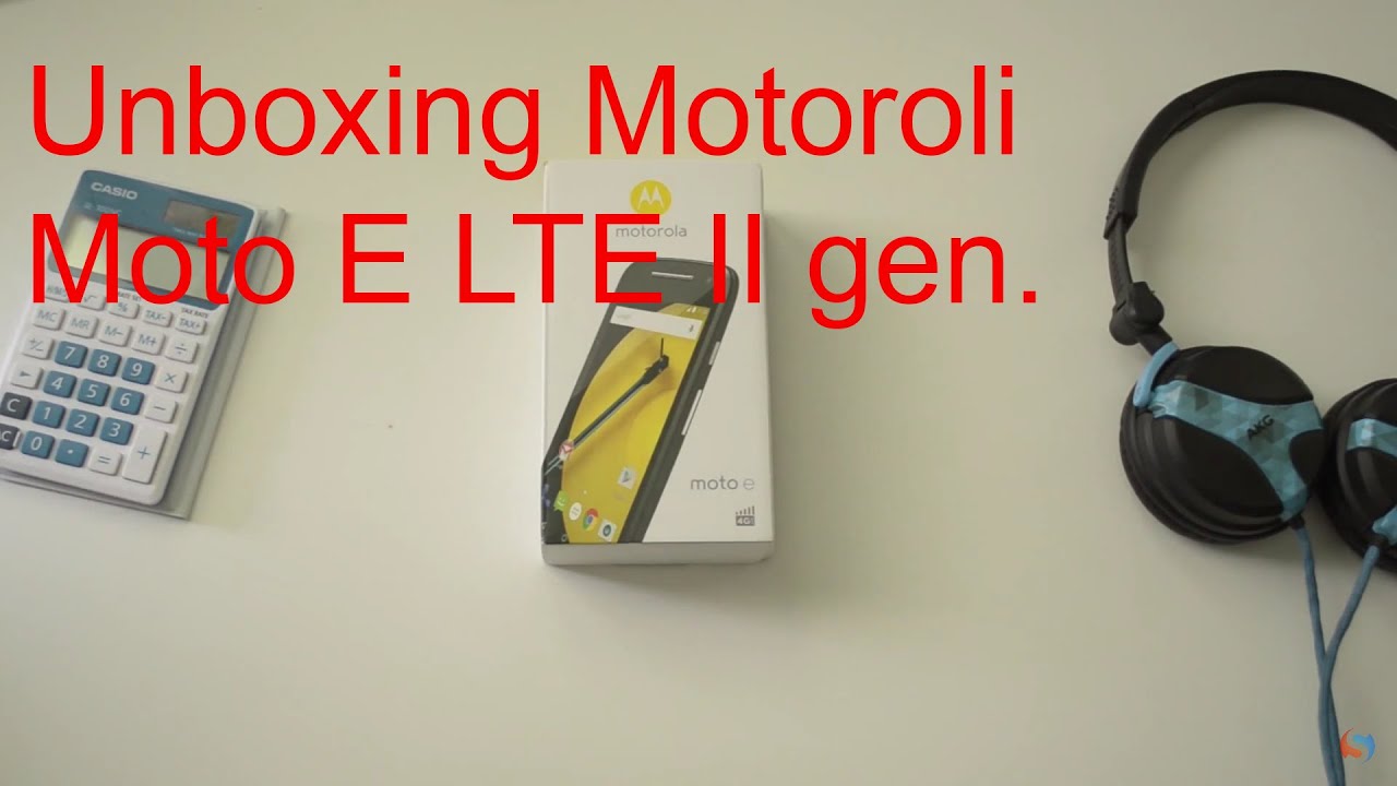 Motorola Moto E 2 gen. LTE (XT1524) unboxing