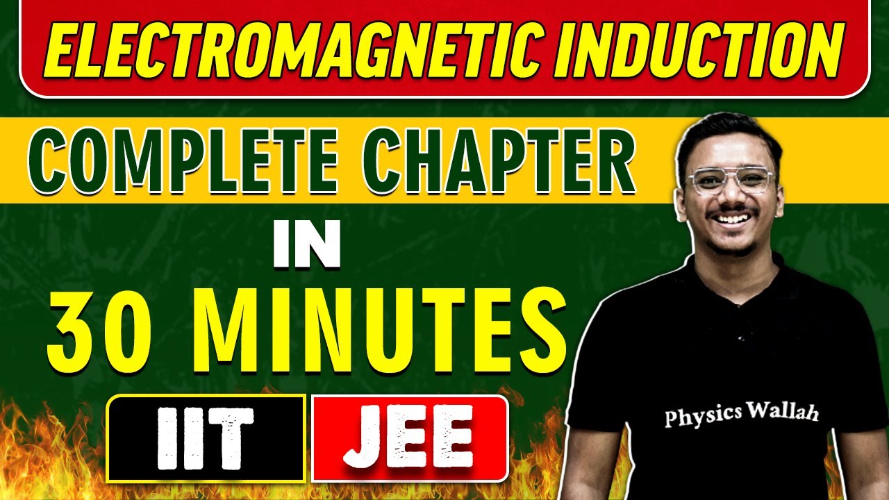 ELECTROMAGNETIC INDUCTION in 30 Minutes || Complete Chapter For JEE Main/Advanced