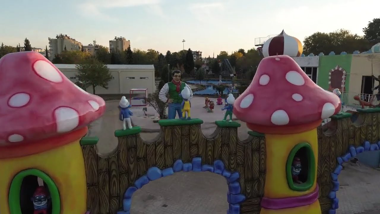 Gaziantep B&uuml;y&uuml;kşehir Tema Park Havadan G&ouml;r&uuml;nt&uuml;leme