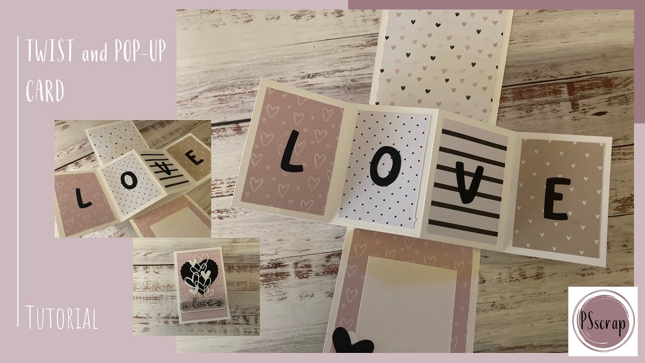Twist and popup card - Biglietto popup - TUTORIAL in italiano