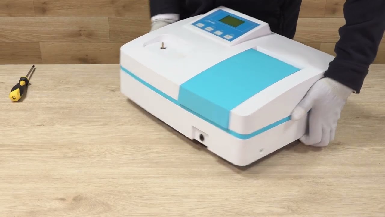 分光光度計　ASV11D　ハロゲンランプの交換方法