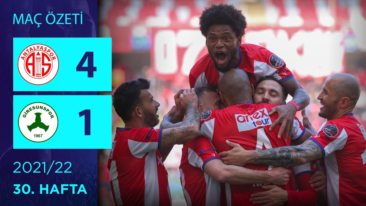 ÖZET: Fraport TAV Antalyaspor 4-1 Giresunspor | 30. Hafta - 2021/22