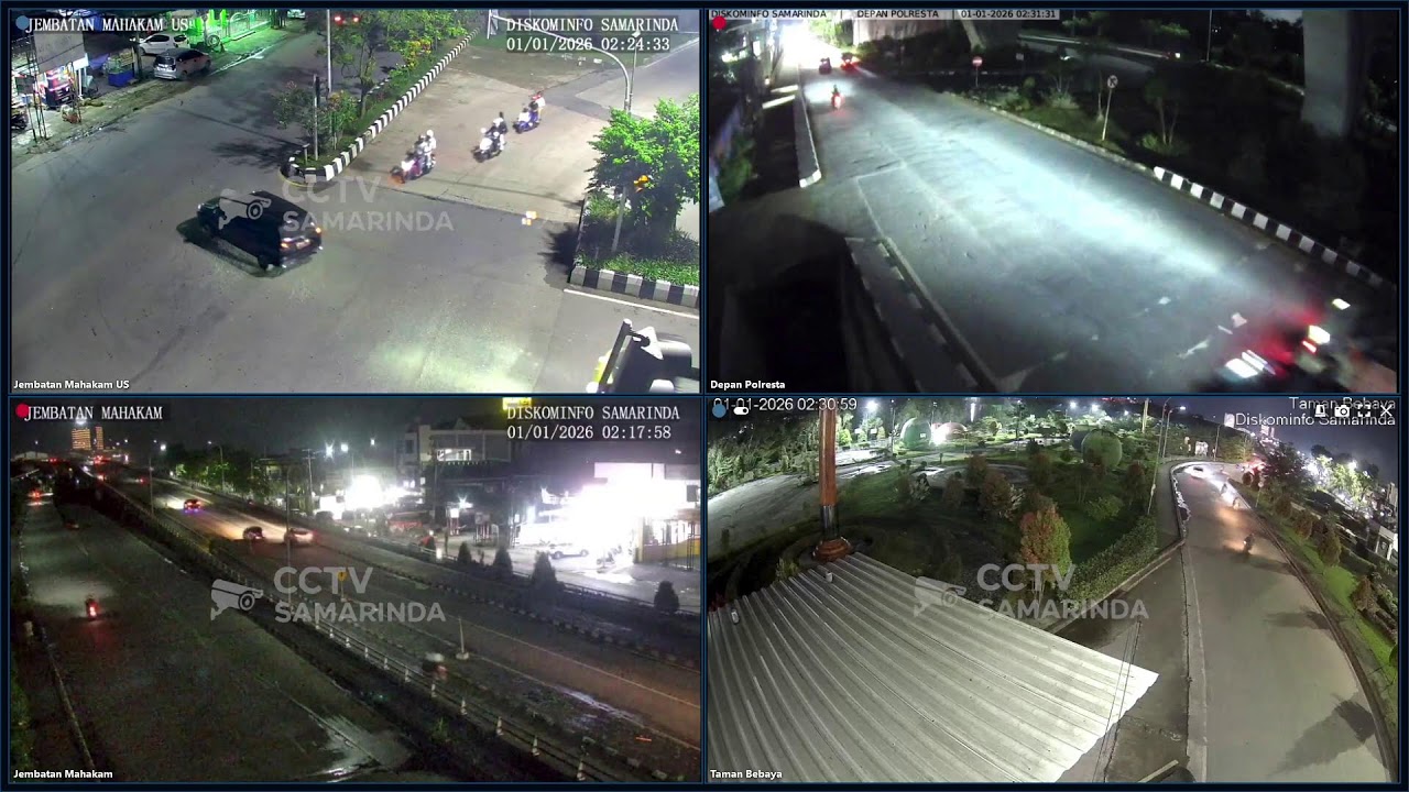 LIVE | Pantauan CCTV Samarinda - Wilayah Jembatan Mahakam 31/12/2025