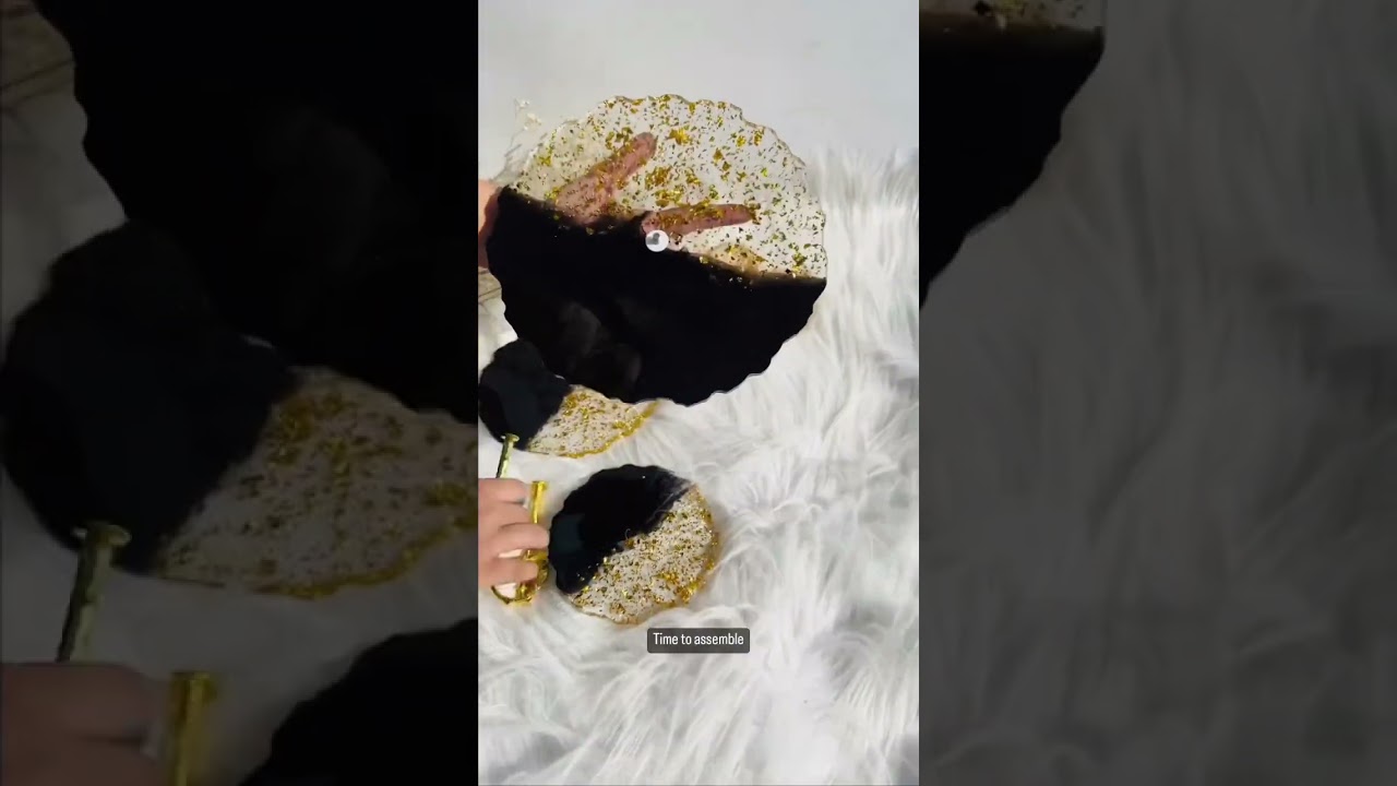 Resin cake Stand. #geodes #resinart #viral