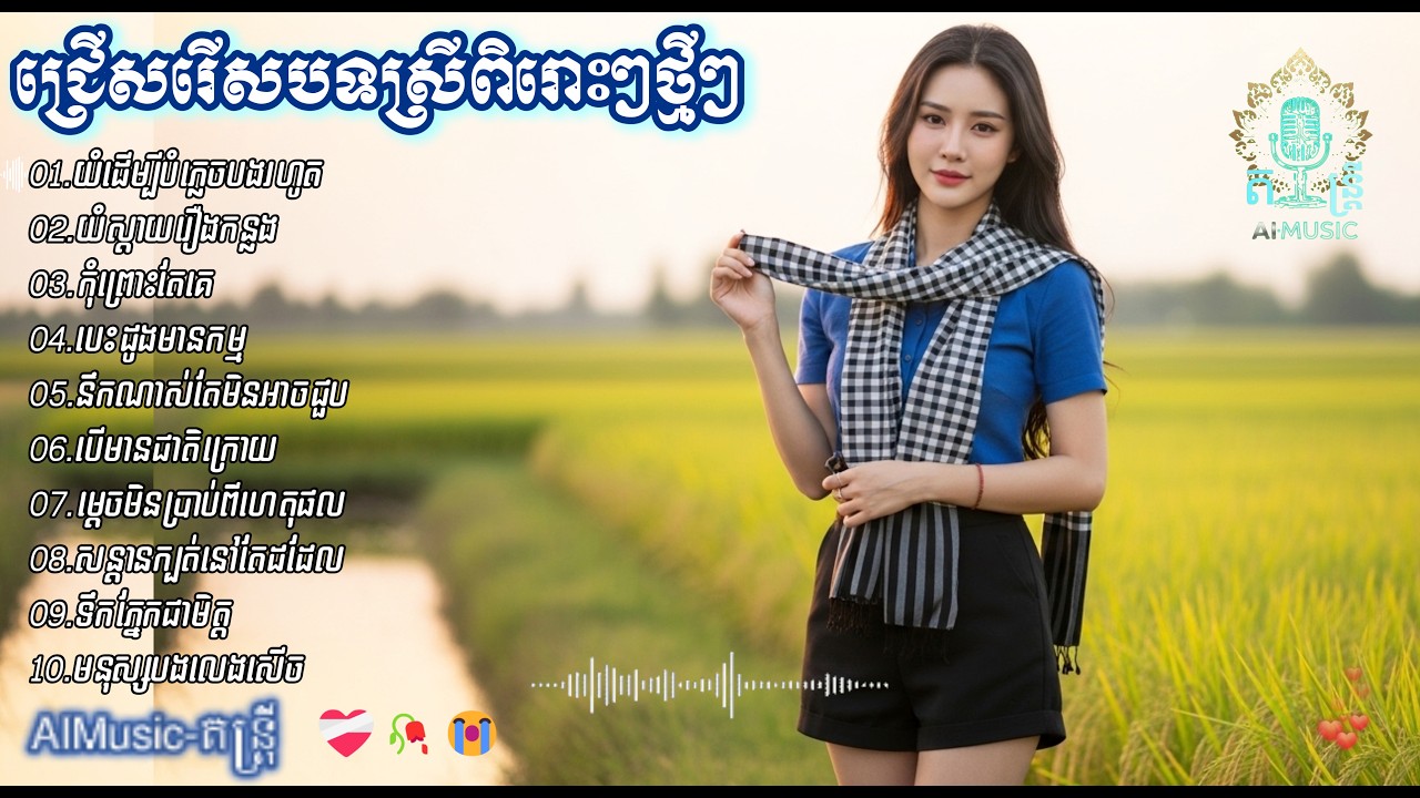 ជ្រើសរើសបទស្រីពិរោះៗថ្មីៗ | បទកំសត់បែបស្នេហា​ | SAD SONG 2026 - Khmer |[AIMusic-តន្ត្រី]