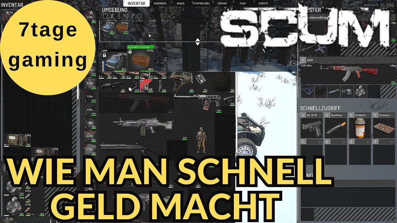 SCUM 🏹 29: Wie man schnell Geld macht. Ganz Einfach.