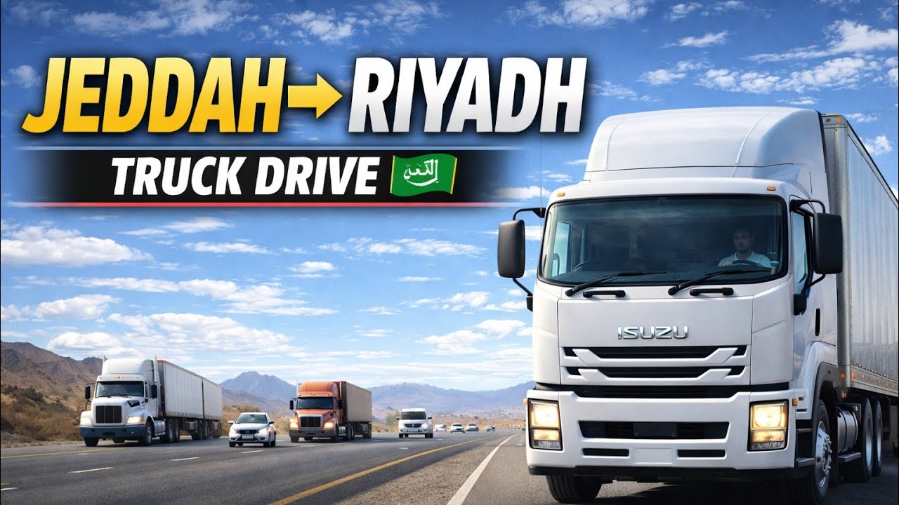 Jeddah to Riyadh Truck Drive | Saudi Arabia Long Route Vlog|| Jeddah ➝ Riyadh | Real Driver Life