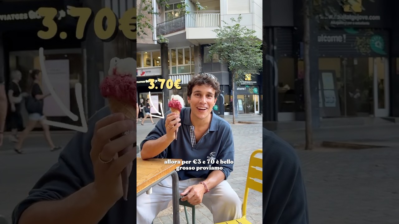La miglior gelateria di Barcellona #barcellona #vlog #viaggio