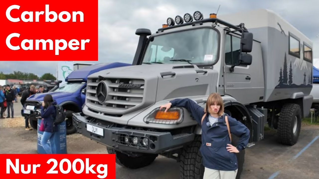 G&Uuml;NSTIGE FULL CARBON MONOCOCK WOHNMOBILE 🌴 NUR 200kg Kabinengewicht perf. Camper Gewichtsverteilung
