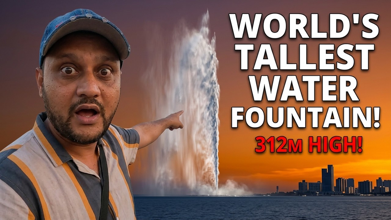 World’s Tallest Fountain ⛲ | King Fahd Fountain Jeddah 🇸🇦