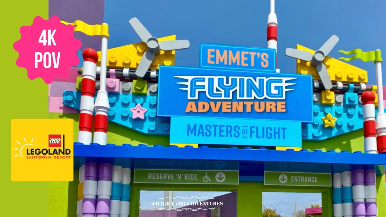 🚀✨ [4K] POV: Emmet’s Flying Adventure – Masters of Flight! | LEGOLAND California Resort 🛋️✈️